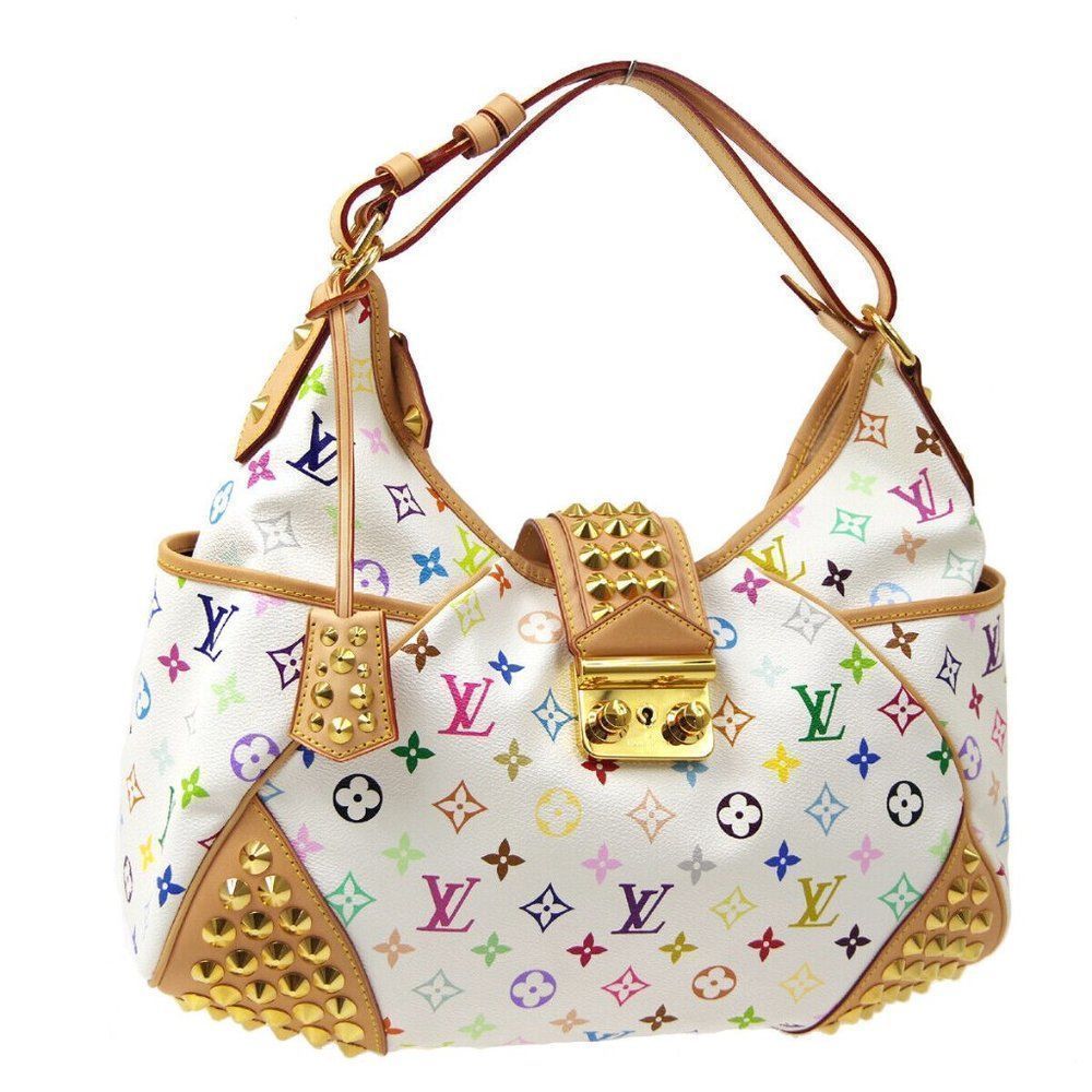 Chrissie MM Multicolor White Shoulder Bag